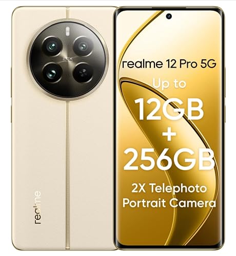 realme 12 Pro 5G (Navigator Beige, 8GB RAM 256 GB Storage)