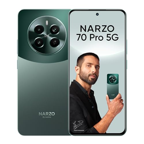 realme NARZO 70 Pro 5G (Glass Green, 8GB RAM,256GB Storage) Dimensity 7050 5G Chipset | Horizon Glass Design | Segment 1st Flagship Sony IMX890 OIS Camera