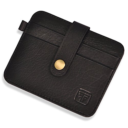 FASHION FREAK Card Holder for Men - Slim Leather Credit/ATM Card Wallet for Men