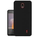 HELLO ZONE Exclusive Matte Finish Soft Back Case Cover for Nokia 1 - Black