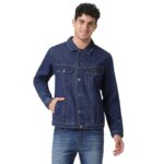 Urbano Fashion Men's Regular Fit Washed Full Sleeve Denim Jacket