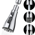ALTON, ALD830, ABS, 4-Function, Tap Extender for Kitchen Sink | 360 Degree Rotation | Kitchen Faucet Sprayer | Fits F22, M24 mm taps and Pull-Down Sprayer