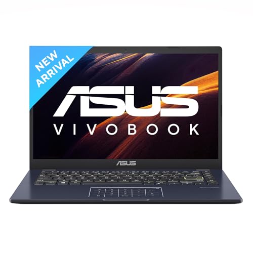 ASUS Vivobook Go 14 (2023), 14" (35.56 cm) FHD (1920 x 1080) 16:9, Intel Celeron N4500, Thin and Light Laptop (8GB RAM/256GB SSD/Integrated Graphics/Windows 11 Home/Black/1.3 Kg), E410KA-EK013W