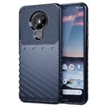Amazon Brand- Solimo Basic Case for Nokia 5.3 4G (Carbon Fiber_Blue)