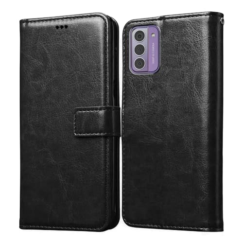 Amazon Brand- Solimo Flip for Nokia G42 5G (Leather_Black)