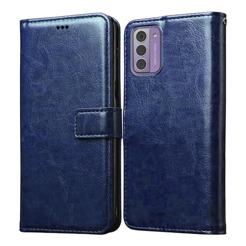 Amazon Brand- Solimo Flip for Nokia G42 5G (Leather_Blue)