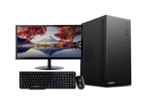 CHIST Core I5 Desktop Complete Computer System Full Setup for Home & Business(core I5 3470 Processor/ DDR3 8GB Ram/128GB M.2 SSD/500GB HDD/22 Monitor/Keyboard Mouse/Windows 10/ WiFi)