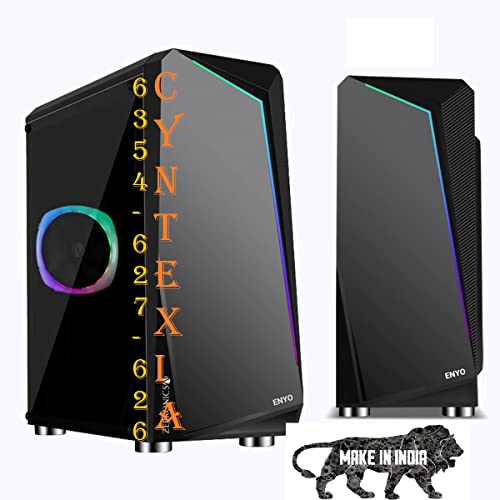 Cyntexia Computer Desktop PC (Core i7-2600 || 16GB RAM || 480GB SSD || HDMI || VGA || Ethernet || N-vidia 2GB DDR3 710 GPU) Basic Software Installed (Black)