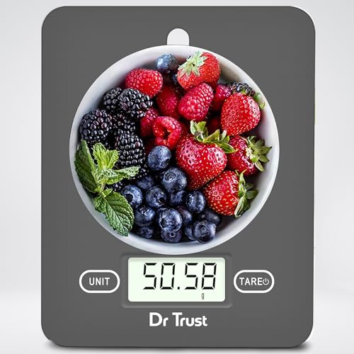 Dr Trust (USA) Electronic Kitchen Digital Scale Weighing Machine - 517 (Gray)