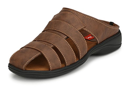 FASHION VICTIM Men's Black Outdoor Sandals