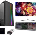 Gaming Desktop Assembled Core i7 3rd Gen | 20inch Monitor| PC for Home & Business (16 GB DDR3 Ram/256 GB SSD +1TB Hdd/4GB Nvidia Graphic Card/WiFi/Bluetooth| KBD+Mouse | Windows 10 + MS Office