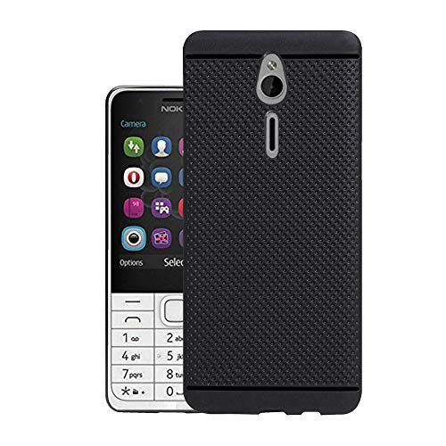 HELLO ZONE Exclusive Dotted Matte Finish Soft Back Case Cover for Nokia 230 Dual Sim-Black