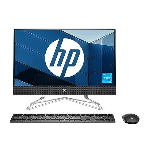 HP All-in-One PC 12th Gen Intel Core i3-1215U 21.5 inch(54.6cm) FHD 8GB RAM, 512GB SSD, Intel UHD Graphics, 510 Black Wireless Keyboard and Mouse Combo (Win 11, MSO, Jet Black, 5.7 Kg) 22-dd2115in