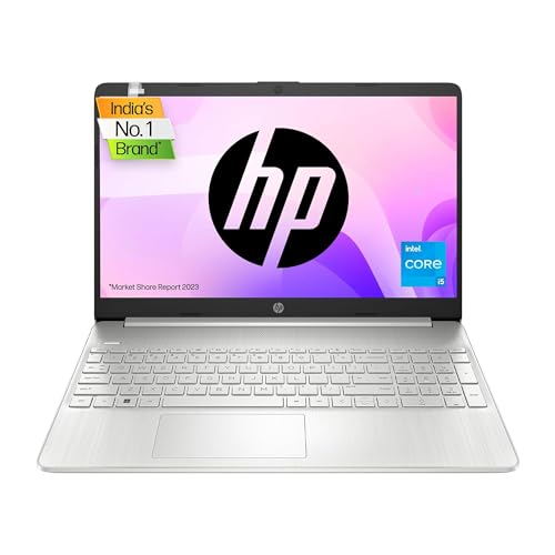 HP Laptop 15s, 12th Gen Intel Core i5-1235U, 15.6-inch (39.6 cm), FHD, 16GB DDR4, 512GB SSD, Intel Iris Xe Graphics, Backlit KB,MSO,Thin & Light, Dual Speakers (Win 11, Silver, 1.69 kg), fq5330TU