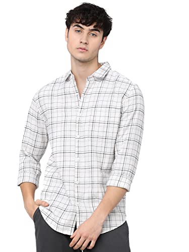 KETCH Men Slim Fit Checked Full Sleeve Shirt