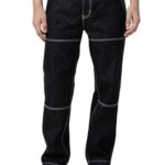 KOTTY Men's Regular Mid Rise Black Jeans