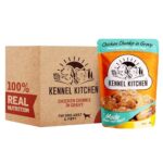 Kennel Kitchen Chicken Chunks in Gravy, 80g (Pack of 12) | Wet Dog Food for Adult & Puppy | Dog Food Gravy with Regionally Sourced Fresh Chicken | Free from Artificial Colours & Preservatives