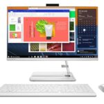 Lenovo IdeaCentre AIO 3 AMD Ryzen 3 3250U 23.8" FHD IPS 3-Side Edgeless All-in-One Desktop with Alexa Built-in (8GB/512 GB SSD/Win11/MS Office 2021/HD 720p Camera/Wireless Keyboard & Mouse),F0FX00AEIN