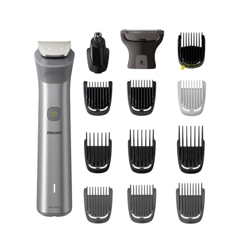 Philips All-in-One Trimmer for Men 13-in-1 Face, Body & Private Parts I Twin Trim all Metal Steel Blades I 120 min runtime I 5 min Quick Charge | No Oil Required I MG5930/65 (New Model)