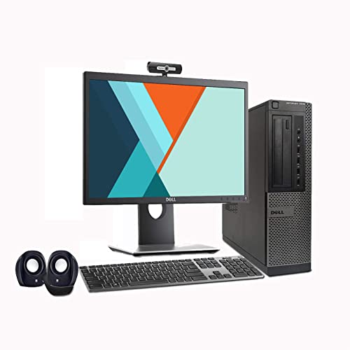 (Refurbished) Dell Optiplex 19" All-in-One Desktop Computer Set (Intel i5 3470/8 GB/500 GB HDD /19" HD Monitor+Keyboard+Mouse+ HD Webcam+Mic+Speakers+WiFi+Display Port/Windows 10 Pro/MS Office)