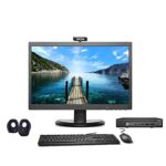 (Refurbished) HP EliteDesk 19" All-in-One Desktop Computer Set (Intel i5 6th Gen/8 GB DDR4 RAM/256 GB SSD /19" HD Monitor+Tiny CPU+KB+Mouse+ HD Webcam+Speakers+WiFi/Windows 11/MS Office)