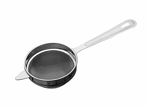 SignoraWare Kitchen Tools Stainless Steel(Food Grade) Steelo Tea Strainer/Chai Chhalni/Coffee Strainer/Tea Filter/Juice and Oil Filter with Stainless Steel Single MESH No.2 (Dia 8 cm)