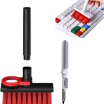Sounce Cleaning Soft Brush Keyboard Cleaner 5-in-1 Multi-Function Computer Cleaning Tools Kit Corner Gap Duster Keycap Puller for Bluetooth Earphones Lego Laptop AirPods Pro Camera Lens (Black)