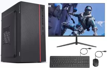 TECH- Assemblers Tech Core i5 (8 GB DDR3/500 GB/128 GB SSD/Windows 10 Pro/512 MB/19 Inch Screen with MS Office (Black)