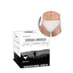 TRAWEE® Disposable Men’s Viscose Blend Briefs (Pack of 5) XXL Size-White | Ideal for Hygiene during Travel, Workout, Trekking, Camping, Spa Wear & Incontinence needs | Design Patent No. 336859-001