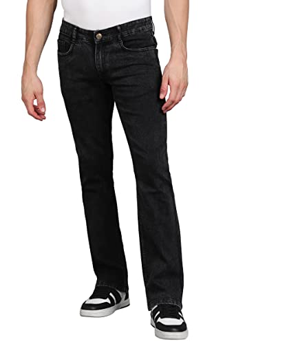 Urbano Fashion Men's Washed Bootcut Jeans Stretchable