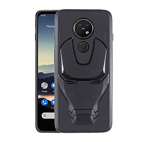 VIDO 3D Iron Man Avengers Back Case,360 Degree Protection,Shock Proof,Screen & Camera Protection,Soft Silicon Rubberised Back Cover Suitable for Nokia 7.2