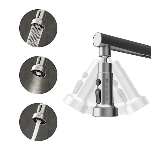 WaterScience Tap Extender for Kitchen Sink - Wide | Upto 70% Water Saving | 360 Degree Rotation | Water Saving Nozzle