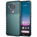 amazon basics Basic Case for Nokia 5.4 4G (Carbon Fiber_Green)