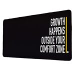 Seagull flight of fashion Large Extended Mouse Pad XXL with Non-Slip Rubber Base, Stitched Edge Mouse Mat for Laptop, Computer & Desk - 60 x 30 x 0.2 cm - Outside Your Comfort Zone Quote