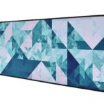 Seagull flight of fashion Large Extended Mouse Pad XXL with Non-Slip Rubber Base, Stitched Edge Mouse Mat for Laptop, Computer & Desk - 60 x 30 x 0.2 cm - Green Crystal