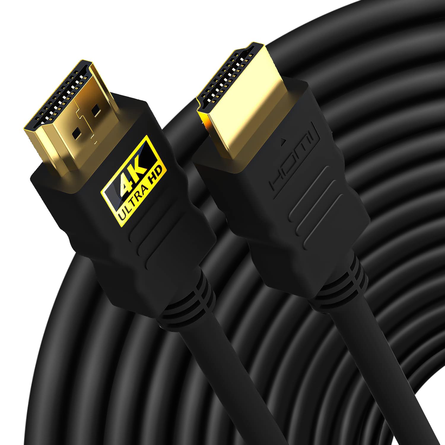 Sounce Hdmi Cable 4K High-Speed Hdmi Cord 18Gbps With Ethernet Support 4K 60Hz Compatible With Uhd Tv, Monitor, Computer, Xbox 360, Ps5 Ps4, Blu-Ray, And More 15 Meter (50Ft) - Black