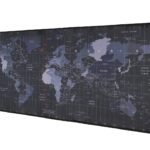 Seagull flight of fashion Large Extended XXL Gaming Mouse Pad with Non-Slip Rubber Base, Stitched Embroidery Edge Mouse Mat for Laptop, Computer & Desk - 78 x 30 x 0.3 cm - World Map