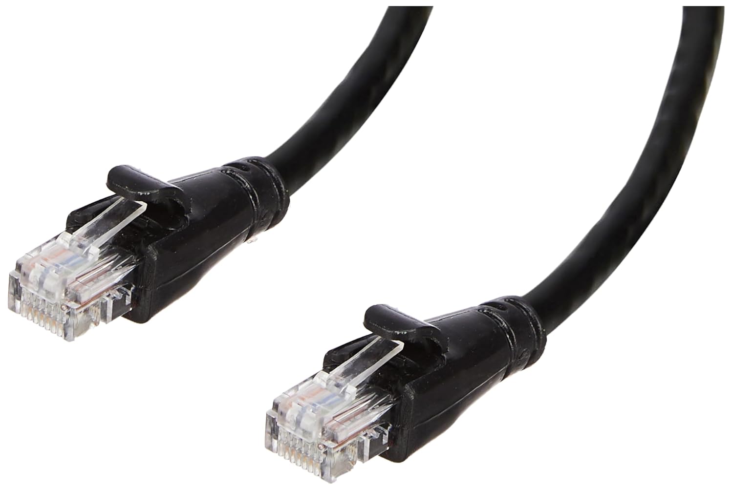 Amazon Basics RJ45 Cat-6 Ethernet Patch/LAN Cable for Personal Computer - 10 Feet (Black)