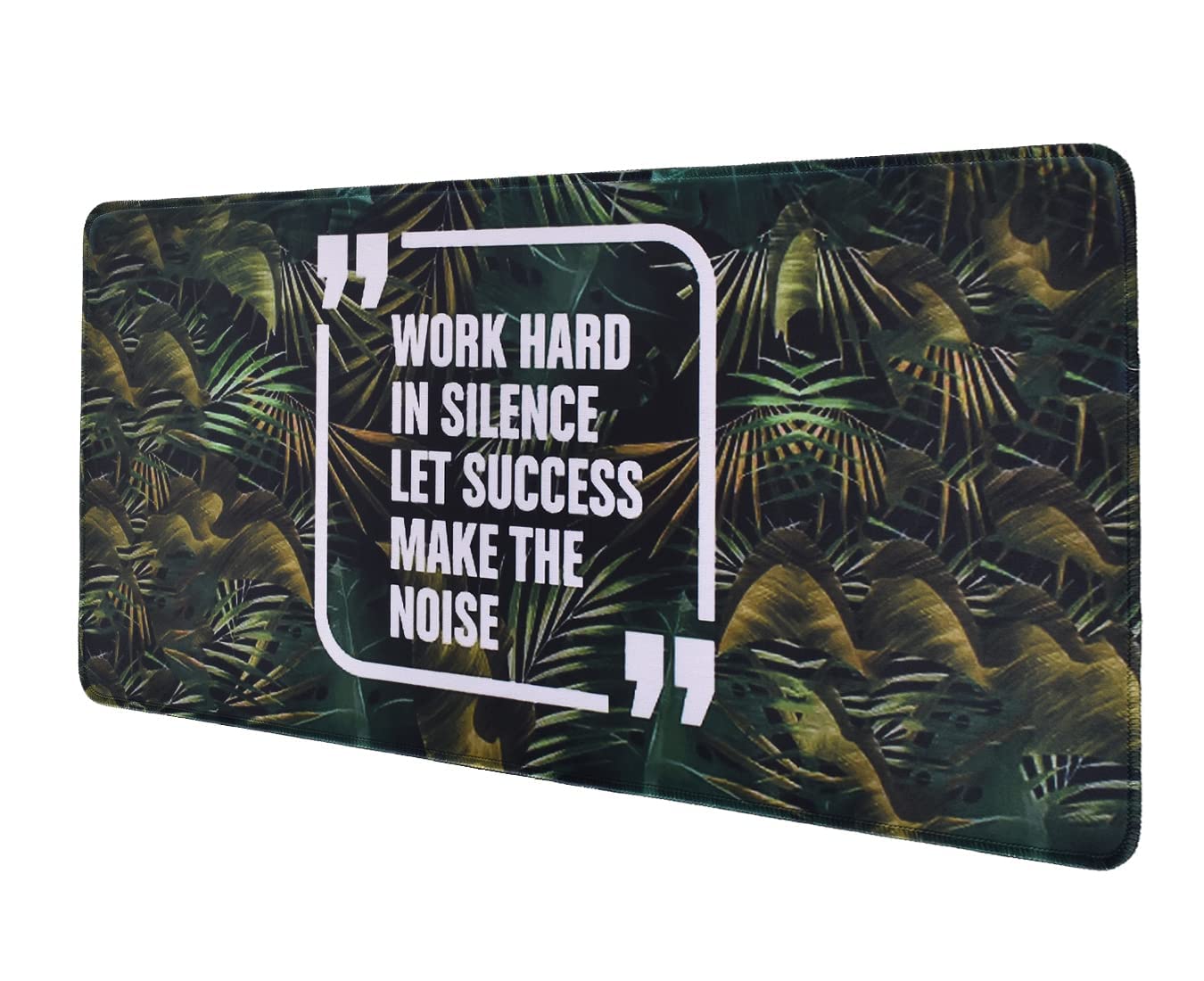 Seagull flight of fashion Large Extended Mouse Pad XXL with Non-Slip Rubber Base, Stitched Edge Mouse Mat for Laptop, Computer & Desk - 60 x 30 x 0.2 cm - Work Hard in Silence Quote