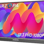 ARZOPA Portable Monitor 17.3 Inch, 1080P FHD HDR IPS Kickstand Laptop Computer Monitor HDMI USB C External Screen for PC Mac Phone Xbox Switch PS5 -A1M