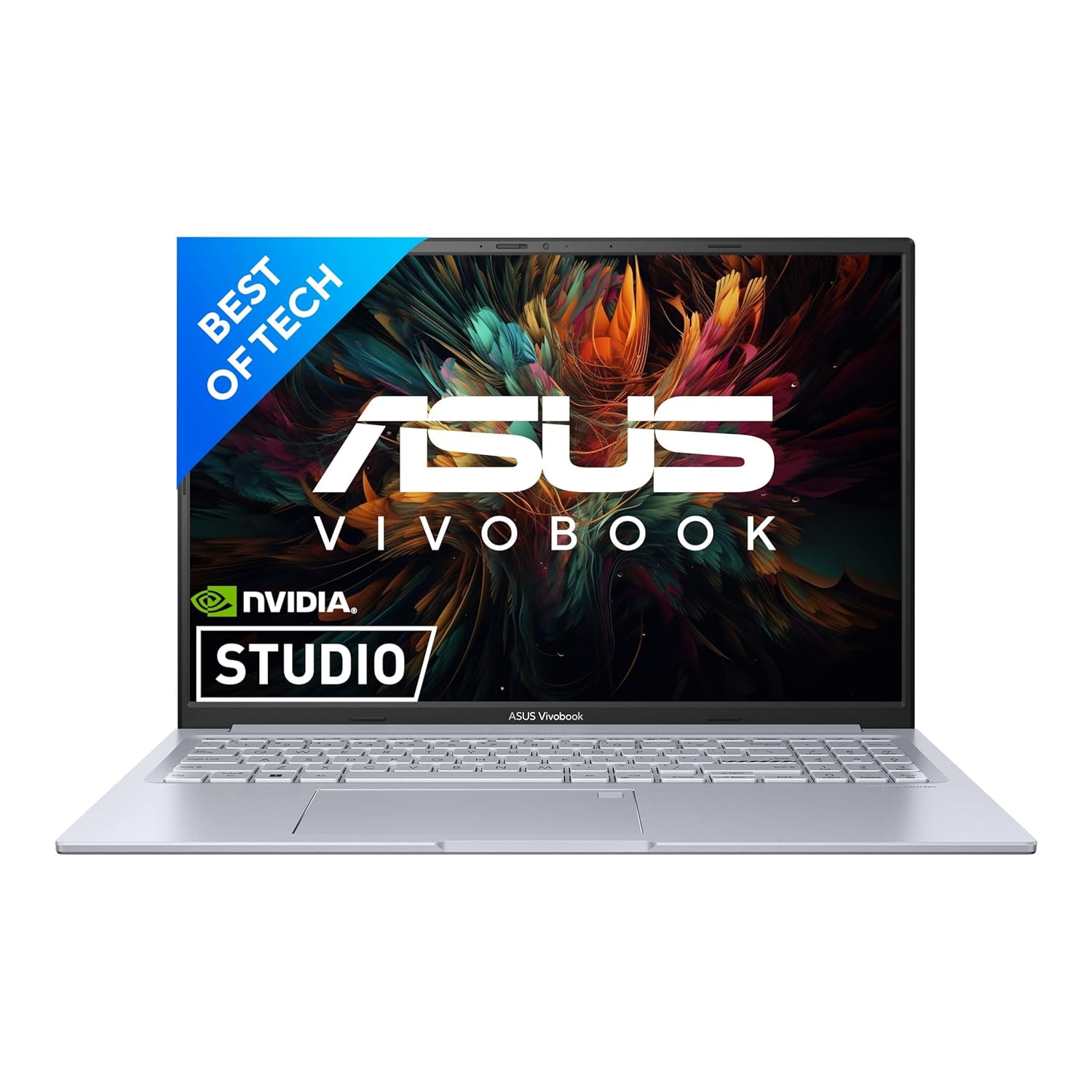 ASUS Creator Series Vivobook 16X (2023), Intel Core i5-12450H 12th Gen, 16" (40.64 cm) FHD+, Creator/Gaming Laptop (8GB/512GB/4GB RTX 2050/Win11/Office 2021/FP/Silver/1.8 kg), K3605ZF-MBN524WS