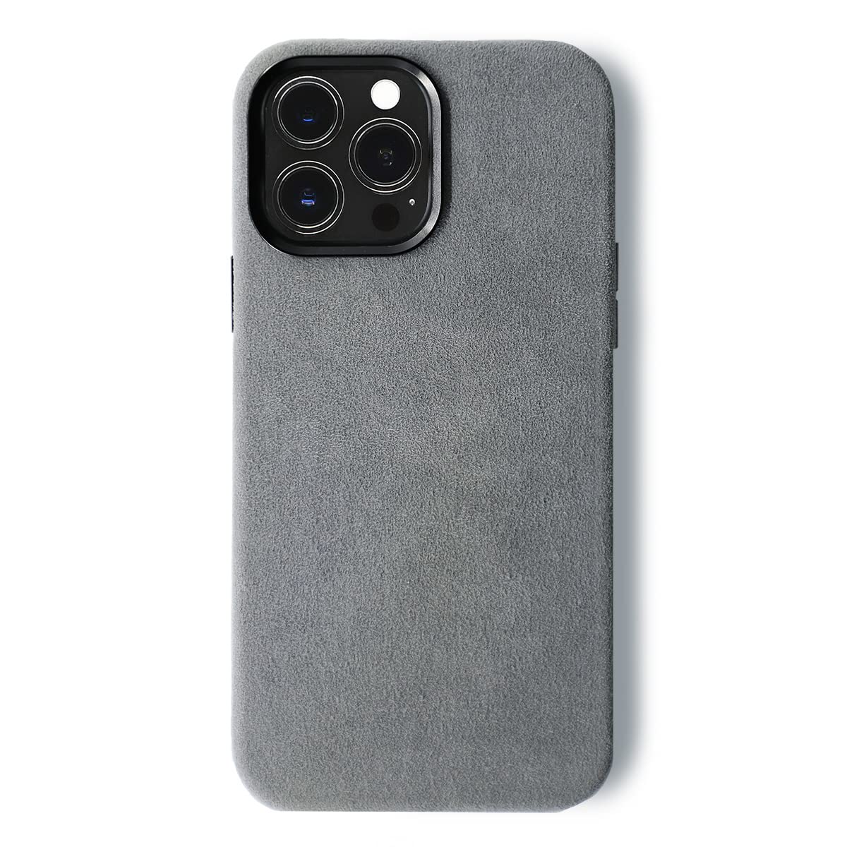 Alma Alcantara Phone Case For Iphone 12 Series (12/12 Pro, Gray) - Synthetic Rubber