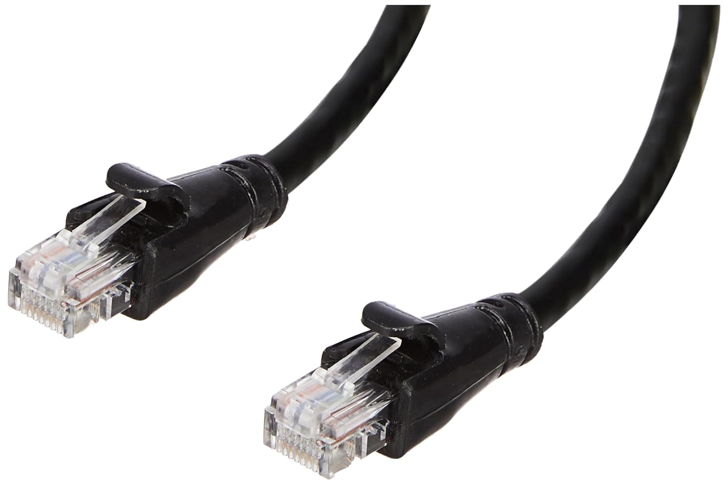 Amazon Basics RJ45 Cat-6 Ethernet Patch Internet Cable For Personal Computer - 50 Feet (Black)