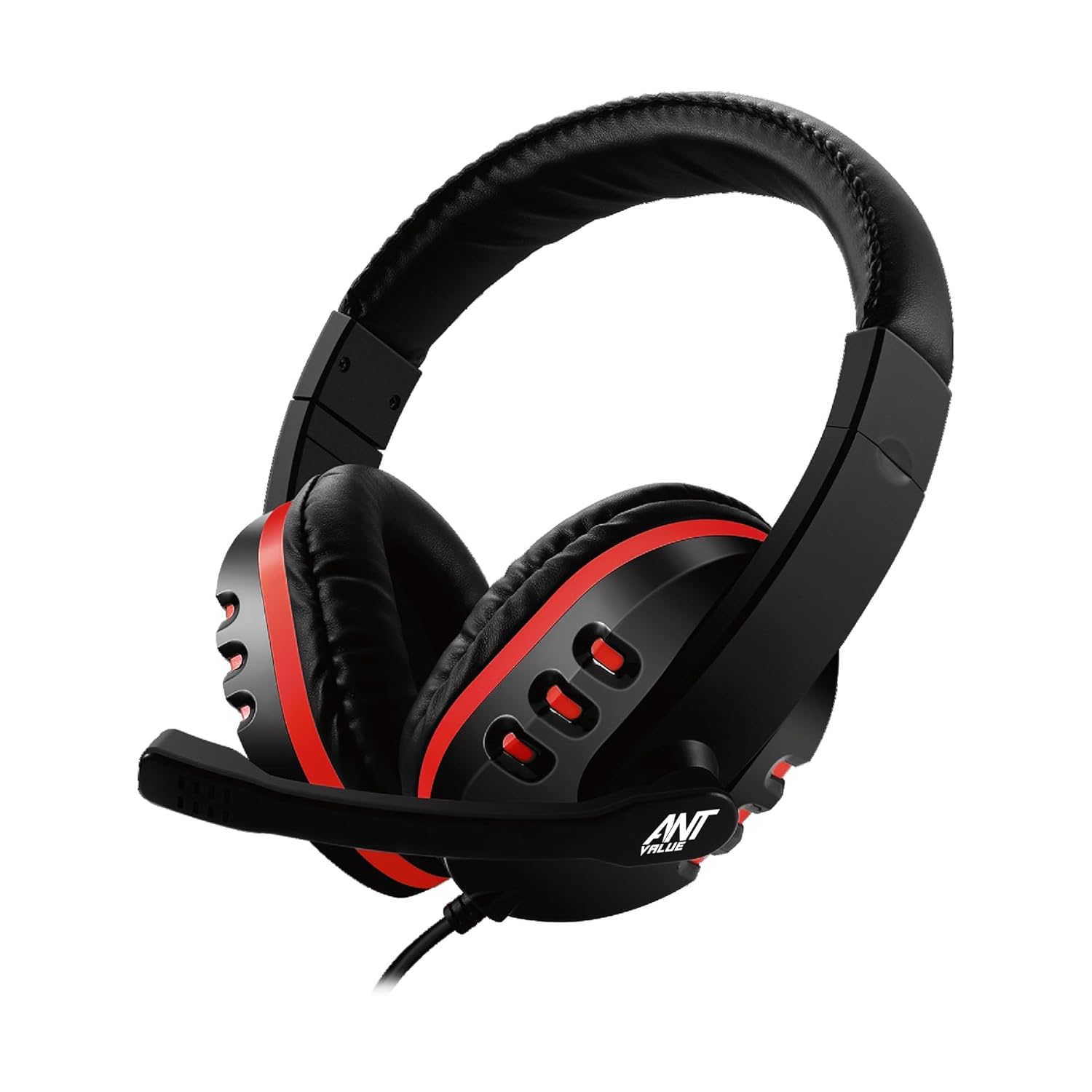 Ant Value H110 Computer Headset with Microphone,3.5mm Wired Crystal Sound Headphone with Microphone Noise Cancelling Mic& Audio Controls, for PC/Mac/Laptop, Comfort-fit for Home/Office/Remote Learning