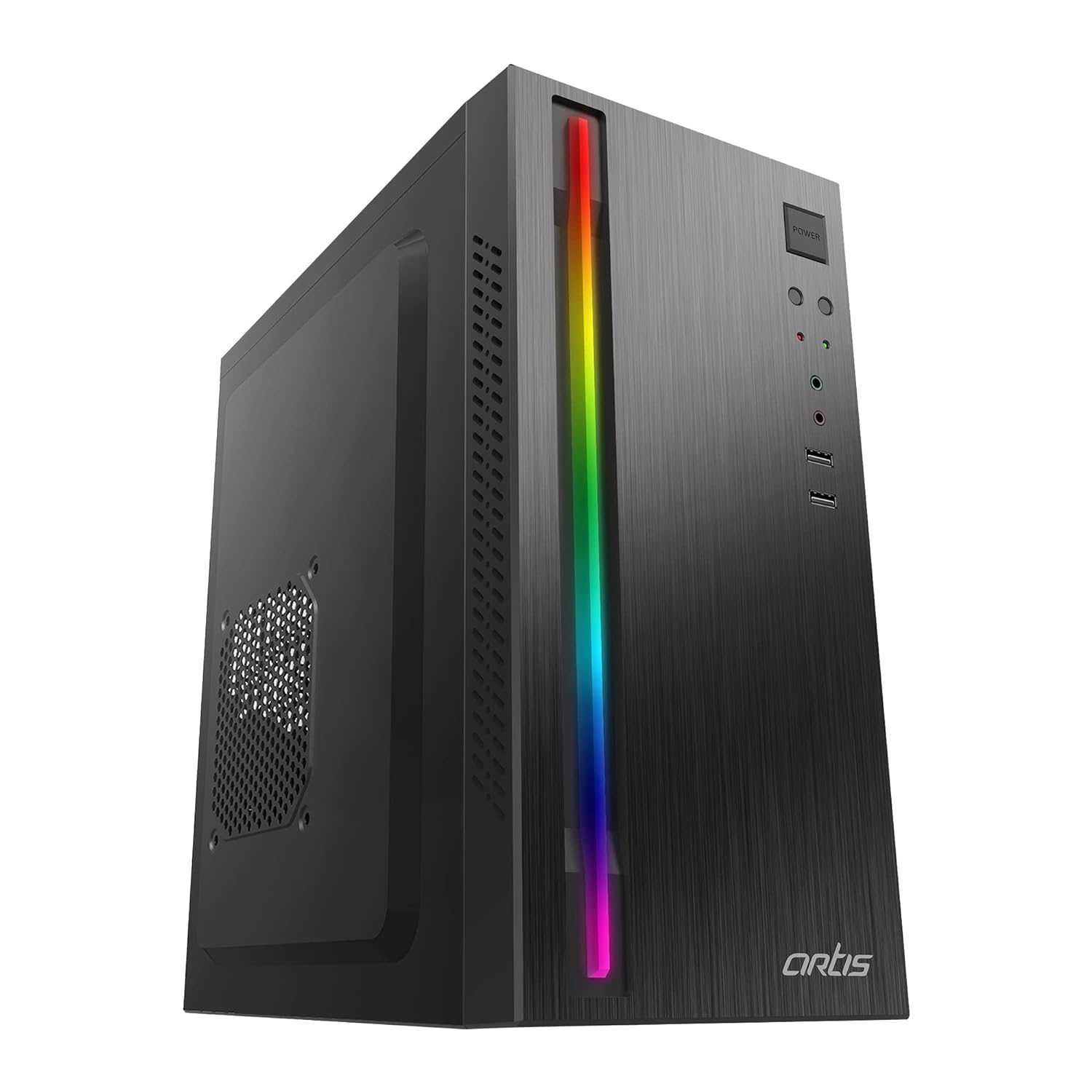 Artis 2520 2.0 C Computer Cabinet Support Micro ATX Motherboard, 1 x 80mm Fan with 400W Power Supply