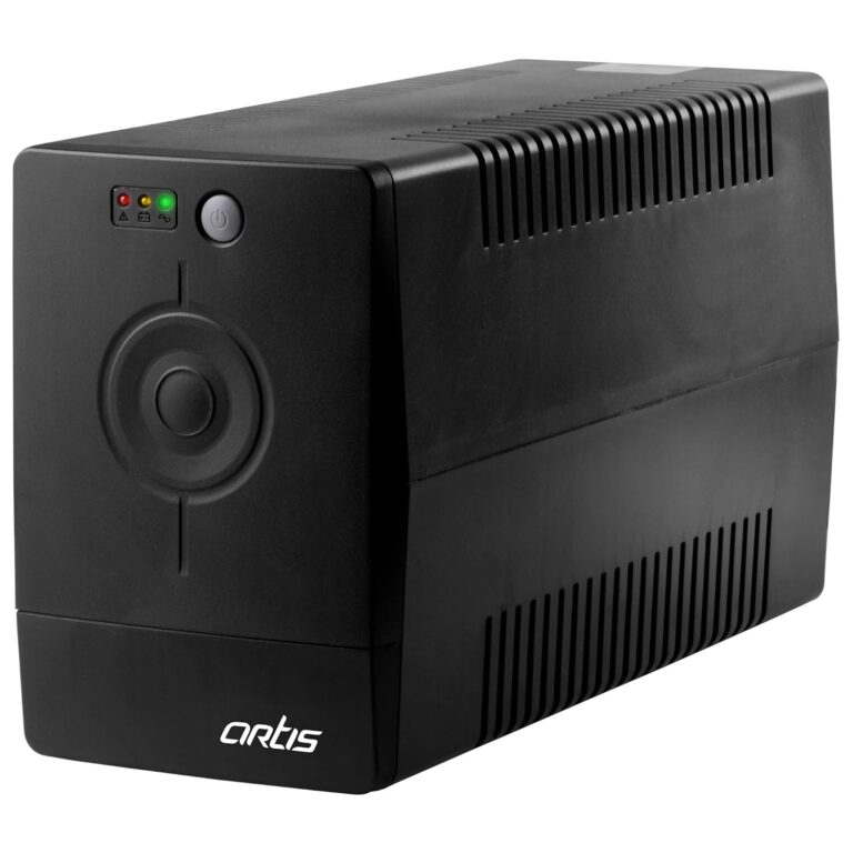 Artis PS-1000Eco 1000VA (1KVA) Line Interactive UPS for Personal Computers, Desktop PCs, Laptops, Routers, Networking Devices and Gaming Consoles