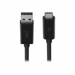 Belkin Type C to USB-A Super Speed 10Gbps Transfer Speed for MacBook, Chromebook Pixel, laptops, Hard Drives, Desktop Computer and More, 3A Power Output, Black