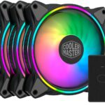 Cooler Master MasterFan MF120 Halo ARGB Case Fan - 3 Pack Fan | 1800 RPM PWM Fan | Computer Case Fan | ARGB Lighting Controlled Via Motherboard | Gen 2 Controller Included