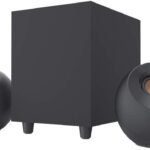 Creative Pebble Plus 2.1 USB-Powered Desktop Speakers with Powerful Down-Firing Subwoofer and Far-Field Drivers, 8W RMS with 16W Peak Power for Computer PCs and Laptops (Black)