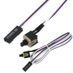 DAHSHA 55CM ATX PC Computer Motherboard Power Cable 1 Switch on/Off/Reset Without LED Light,Green,Red